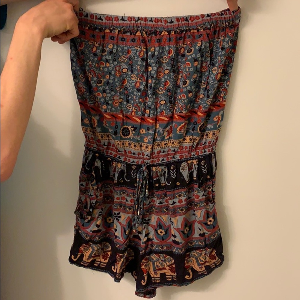 Elephant printed romper